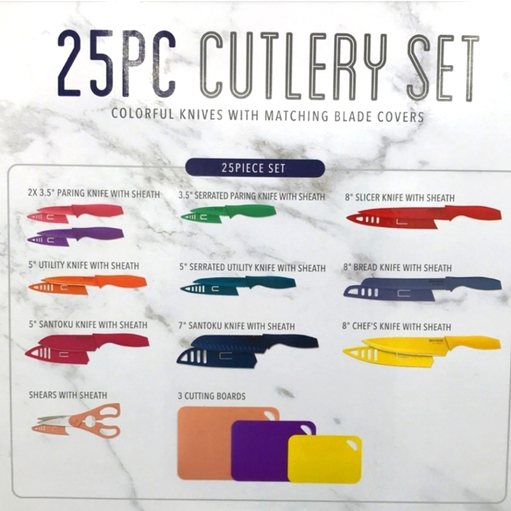 AR + Cook 25 Piece cutlery Set New in box